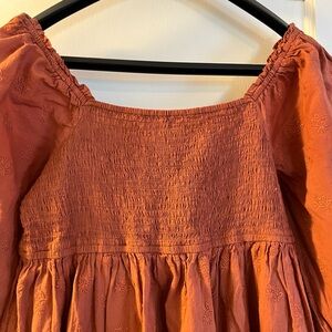 Burnt orange maxi dress
